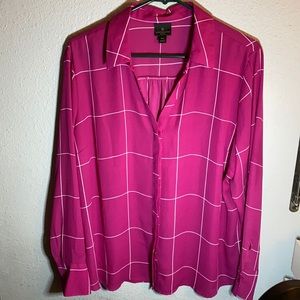 Pink and white ladies shirt